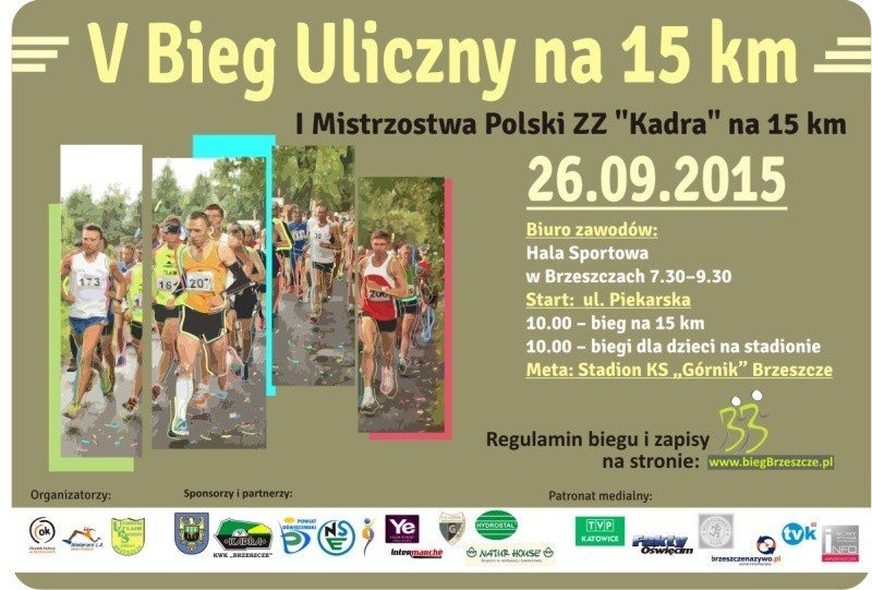 BRZESZCZE. V Bieg Uliczny na 15 km oraz I Mistrzostwa Polski ZZ „KADRA” na 15 km