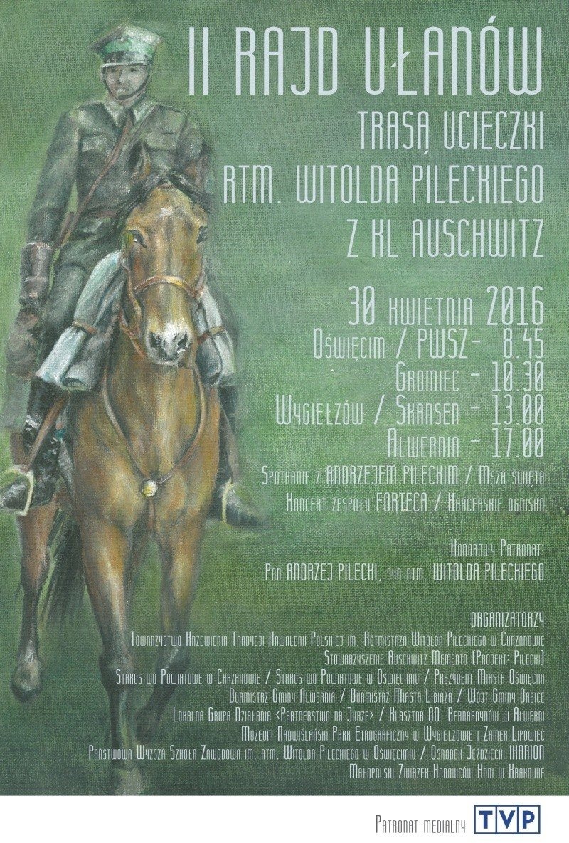 II Rajd Konny trasą ucieczki rtm. Witolda Pileckiego z KL Auschwitz