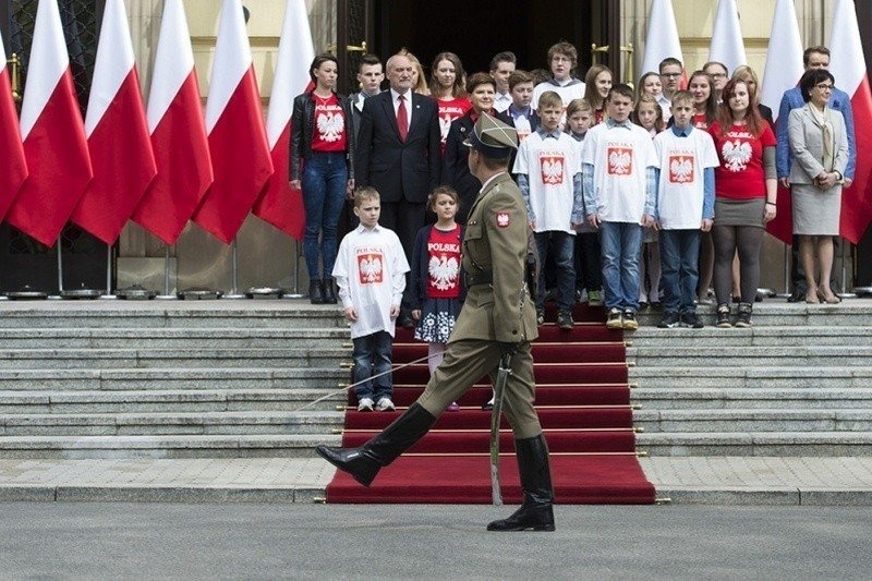 Dzieci z wizytą u premiera