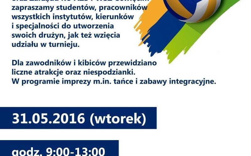 I Turniej Piłki Siatkowej o Puchar Rektora PWSZ im. rtm. W. Pileckiego