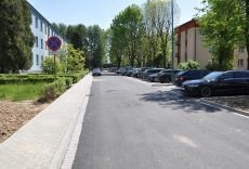 Odbiór drogi przed KPP Oświęcim