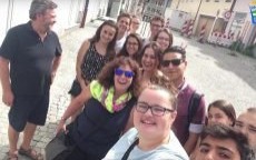 Młodzież z powiatu oświęcimskiego na wyjeździe w Dachau