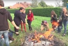 Spotkanie przy ognisku „Kreatywnych” i koła turystyczno-ekologicznego