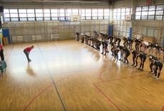 Trening z policjantami w PCKTiB w Oświęcimiu