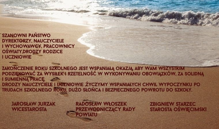 Życzenia z okazji zakończenia roku szkolnego