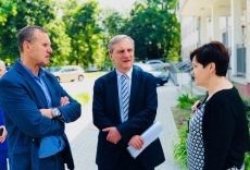 Wizyta wiceministra zdrowia w Szpitalu Powiatowym w Oświęcimiu