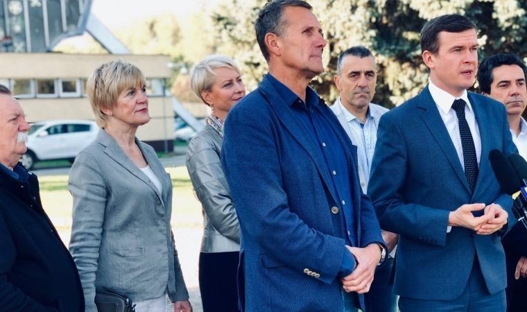 Minister Sportu i Turystyki Witold Bańka z wizytą w Oświęcimiu