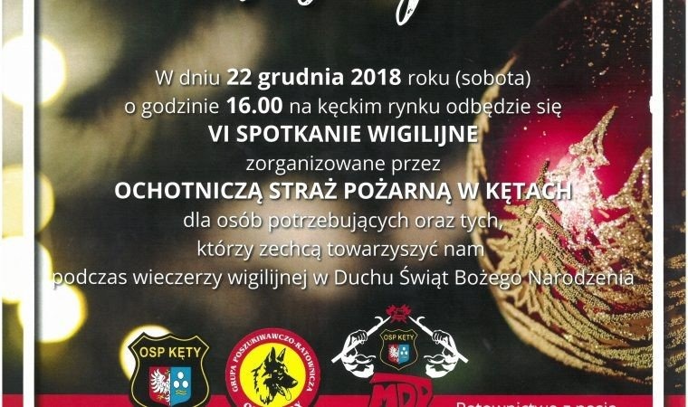 VI SPOTKANIE WIGILIJNE dla potrzebujących na kęckim Rynku