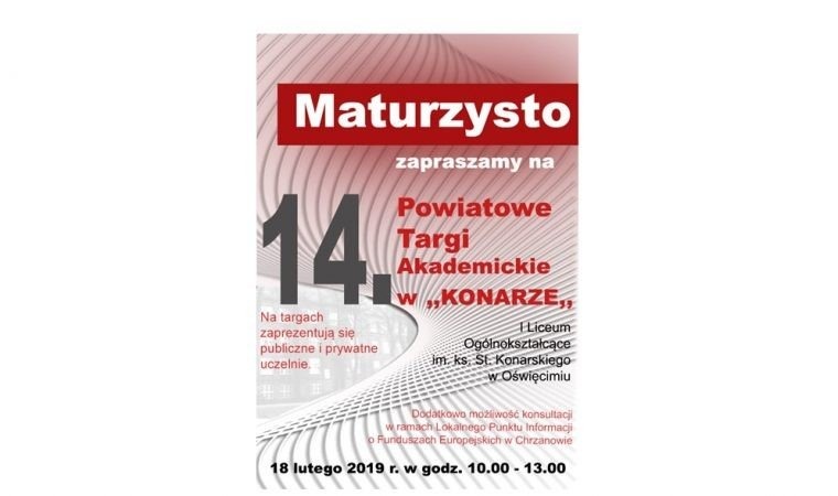 XIV Powiatowe Targi Akademickie w “Konarze”