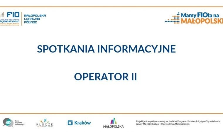 FIO Małopolska Lokalnie – Północ. Znany konkurs w nowej formule.