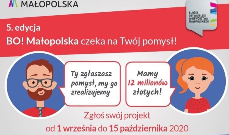 Zgłoś zadanie do Budżetu Obywatelskiego Województwa Małopolskiego