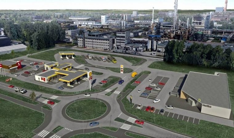 Port Oświęcim nabiera kształtów. Powstaje między ulicą Fabryczną i Unii Europejskiej