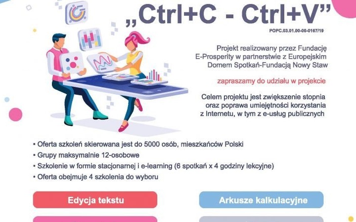 Zdobądź nowe umiejętności. Bezpłatne szkolenia online