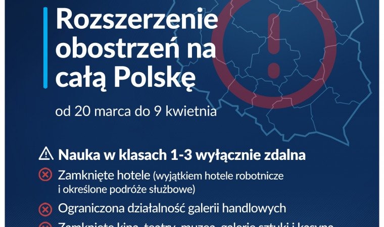 Rząd zdecydował o rozszerzeniu obostrzeń na cały kraj