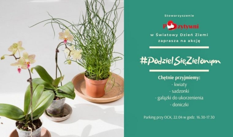 Pozytywni czekają na rośliny, plastikowe nakrętki i zużyte baterie