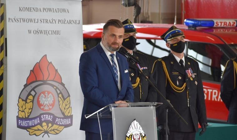 Na strażaków można liczyć w każdej sytuacji. Uroczystość w Komendzie Powiatowej PSP