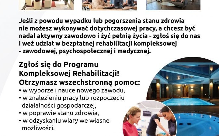 Kompleksowa rehabilitacja szansą na powrót do pracy