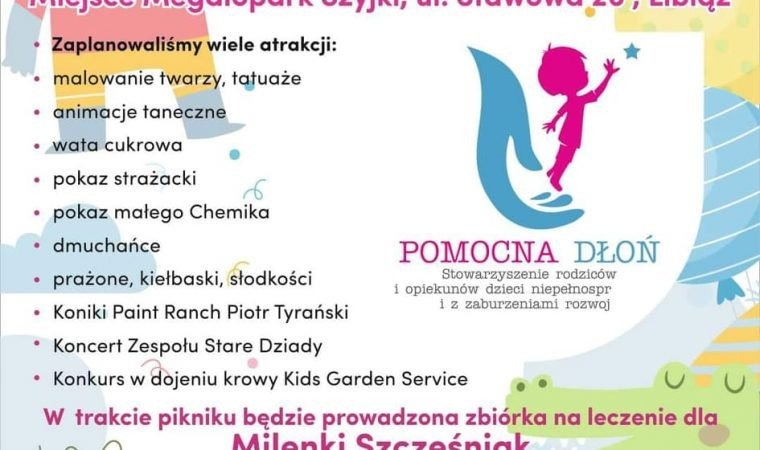 Weź udział w pikniku charytatywnym i pomóż chorej Milence