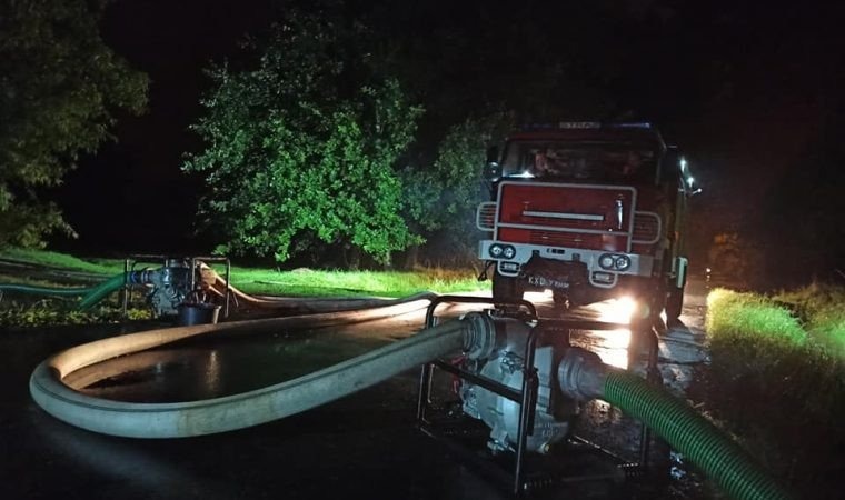 Intensywne opady deszczu w Powiecie Oświęcimskim