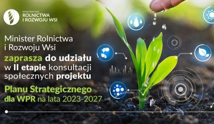 Rozpoczęły się konsultacje drugiej wersji projektu Planu Strategicznego dla Wspólnej Polityki Rolnej na lata 2023-2027
