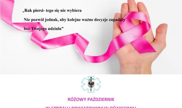 Różowy październik w Szpitalu Powiatowym w Oświęcimiu