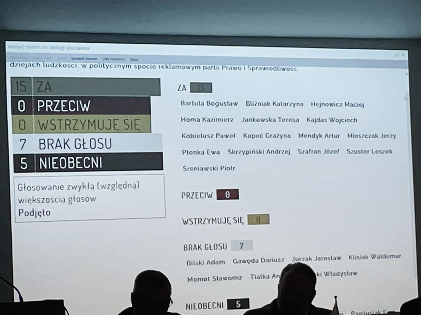 Sprzeciw i oburzenie Rady Powiatu wobec skandalicznego spotu PiS