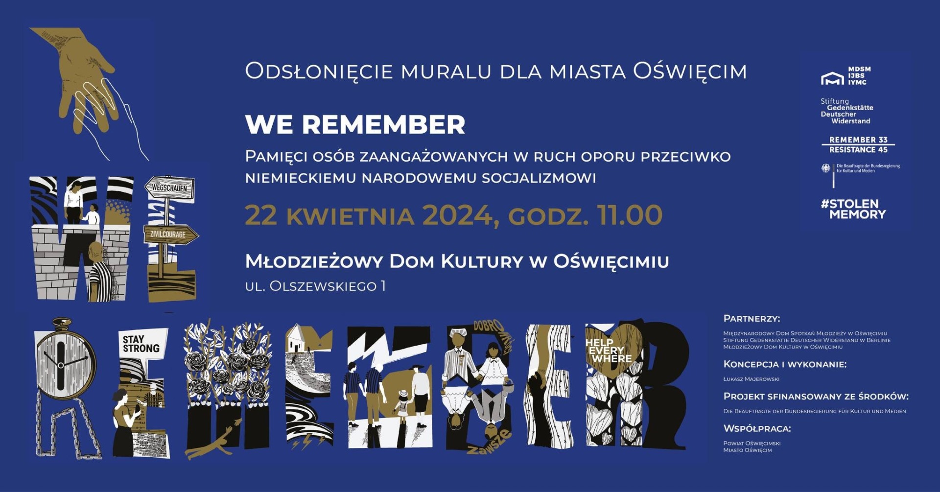 Mural ozdobi ścianę siedziby powiatowej placówki