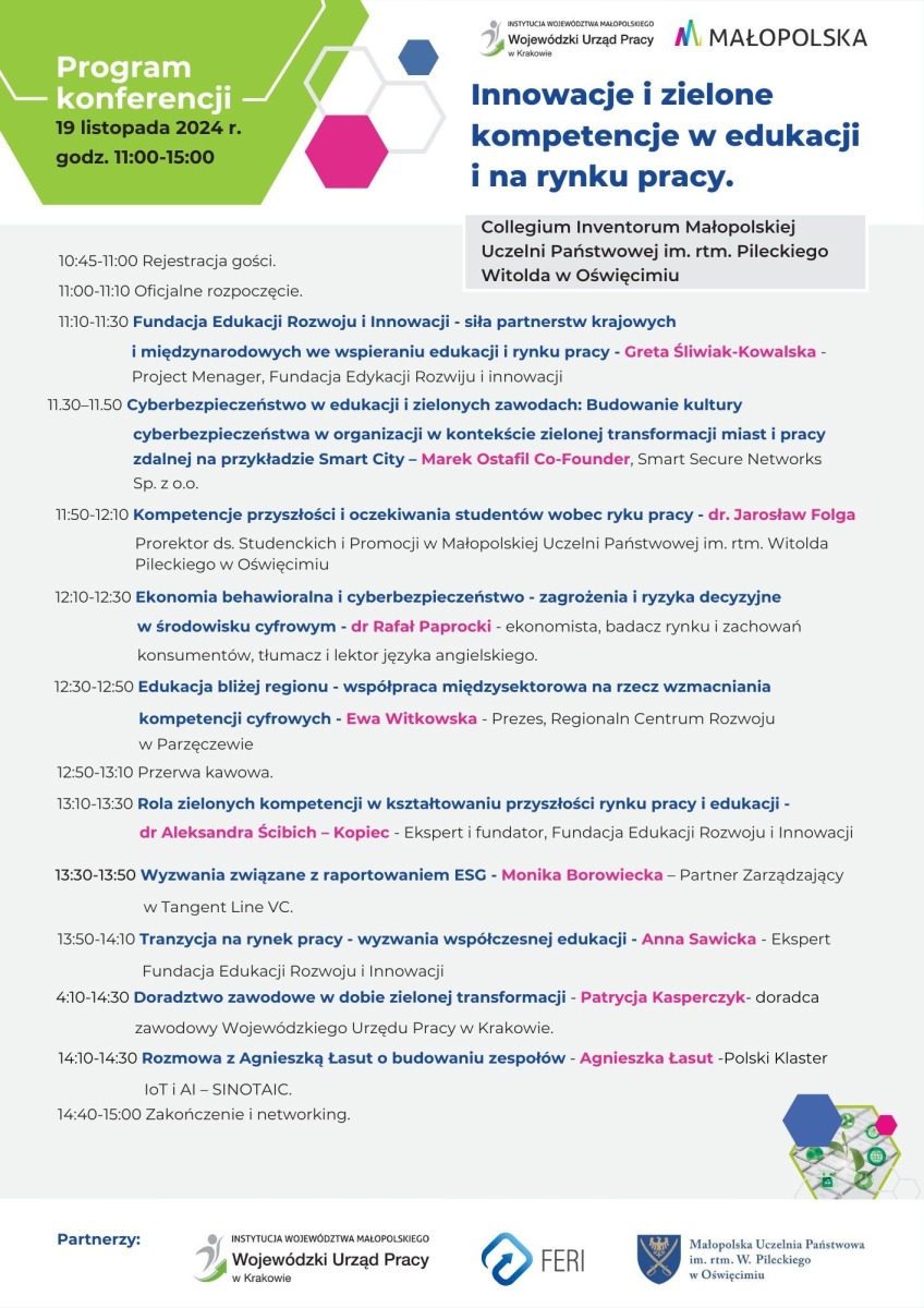 Na oświęcimskiej uczelni o wyzwaniach współczesnego rynku pracy i edukacji