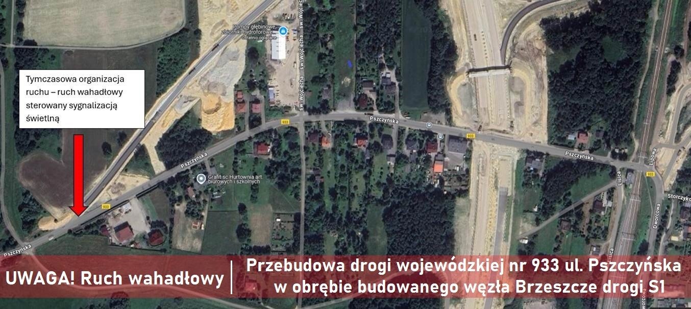 Utrudnienia drogowe w Gminie Brzeszcze