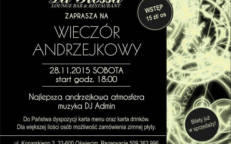Andrzejki 2015 tylko w La Rossa !!