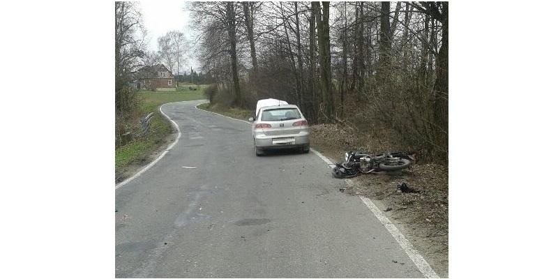 Śmierć motocyklisty w Kętach