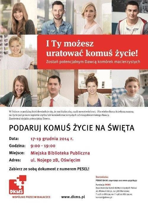OŚWIĘCIM. Podaruj komuś życie na święta