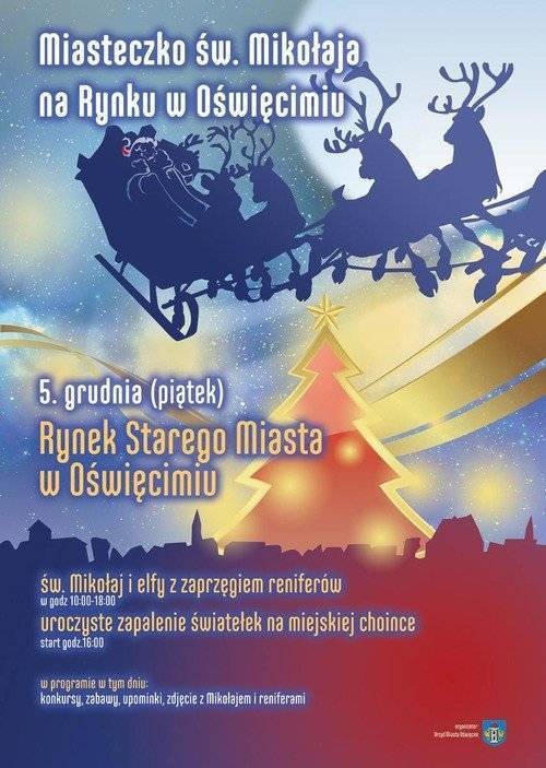 OŚWIĘCIM. Święty Mikołaj na Rynku Głównym