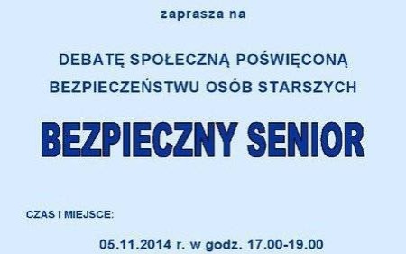 KĘTY. UTW i policjanci zapraszają dzisiaj na debatę poświęconą bezpieczeństwu seniorów
