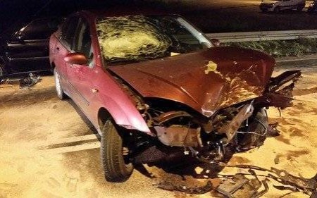 OŚWIĘCIM. Czołowe zderzenie na Zatorskiej - ZDJĘCIA