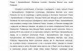 OŚWIĘCIM. Oświadczenie PIS-u