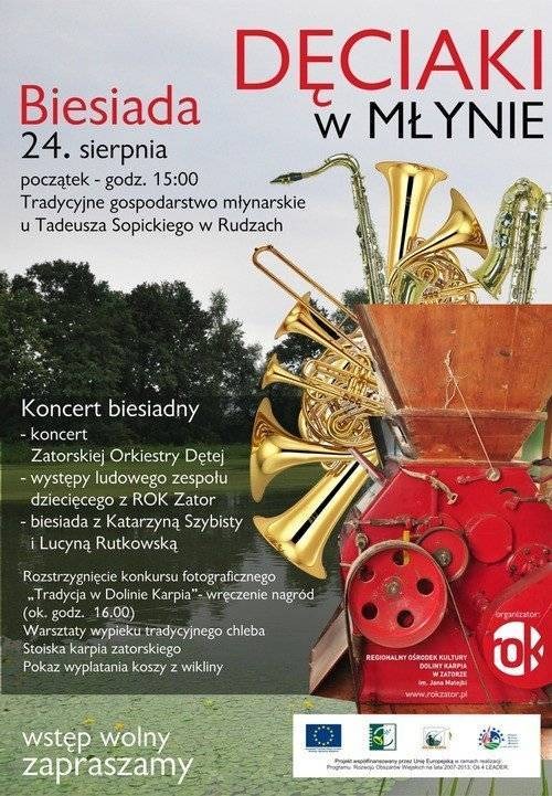 RUDZE. Orkiestra dęta zagra biesiadnie w młynie