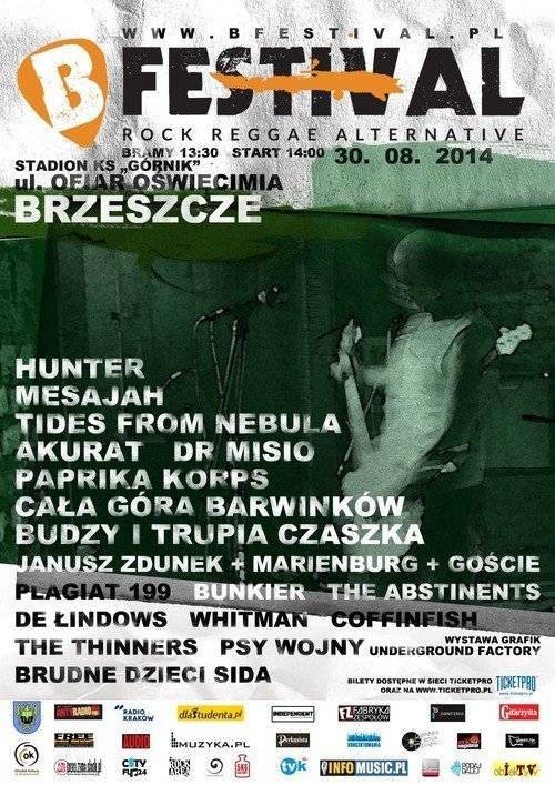 BRZESZCZE. Hunter, Mesajah, Cała Góra Barwinków, Paprika Korps i Psy Wojny na stadionie Górnika