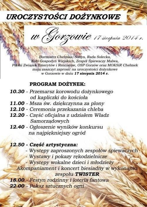 TRADYCJA. Uroczystości dożynkowe w Gorzowie