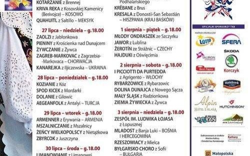 OŚWIĘCIM. Święto tańca, śpiewu, muzyki, zabawy i radości. Program 51. Tygodnia Kultury Beskidzkiej