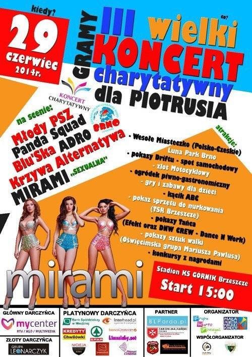 BRZESZCZE. 29 czerwca: koncert dla 5-letniego Piotrusia. Na scenie Mirami! - ZOBACZ SPOT