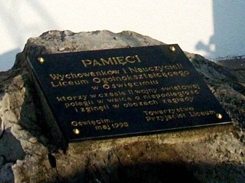 HISTORIA. Pamięć o Profesorach, Absolwentach i Uczniach, którzy zginęli w KL Auschwitz-Birkenau