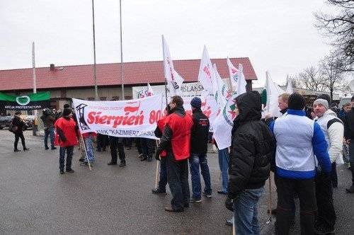 GALERIA. Mieszkańcy wspierają protest górników - ZOBACZ ZDJĘCIA