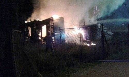 OŚWIĘCIM. Budynek gospodarczy spłonął doszczętnie