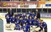HOKEJ NA LODZIE. Unia w srebrnym kolorze podczas Amber Cup U-12