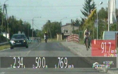 POWIAT. Szatan na motorze. Jechał na jednym kółku, wyprzedzał na przejściu, nie miał tablicy rejestracyjnej. Trochę punktów mu się uzbierało...