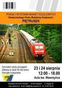 OŚWIĘCIM. Poczuj się jak dziecko. Przyjdź z nim na wystawę makiet kolejowych w książnicy