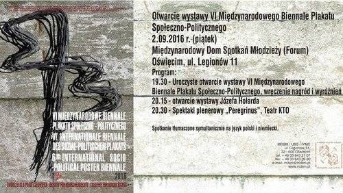 OŚWIĘCIM. Otwarcie wystawy plakatu społeczno-politycznego. A potem spektakl w plenerze