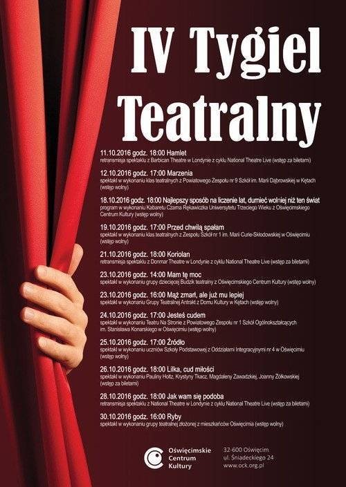 OŚWIĘCIM. Październikowy Tygiel Teatralny