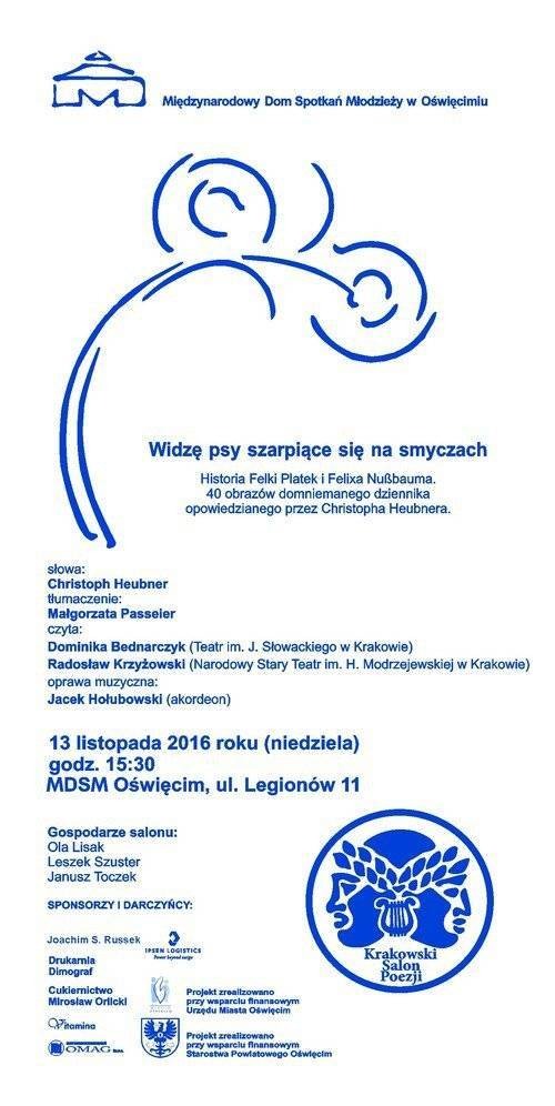 OŚWIĘCIM. Już jutro 61. Krakowski Salon Poezji w MDSM